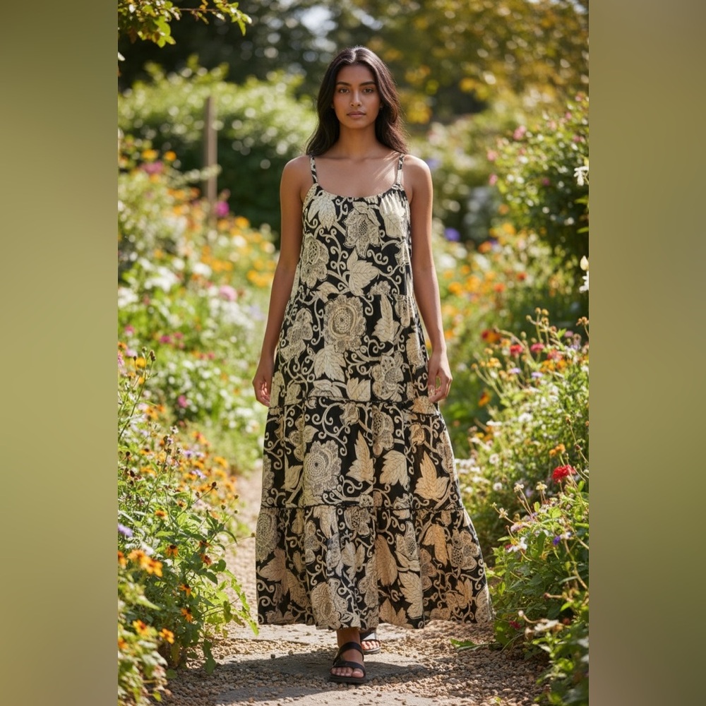 Tiered Leaf Dress